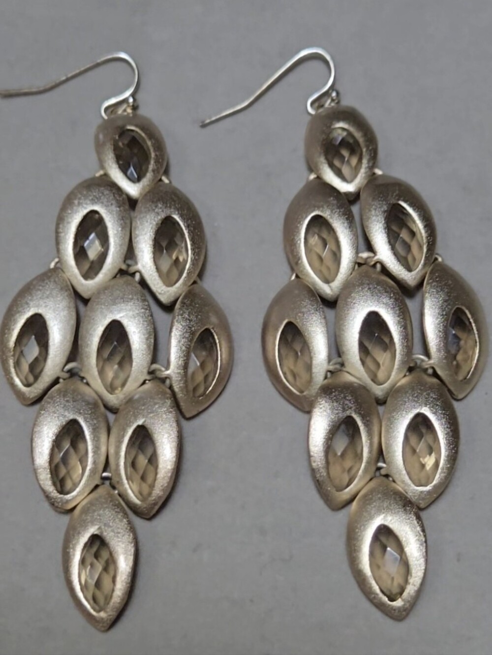 Kendra Scott Vintage Smoky Quartz Brindle Chandelier Earrings
